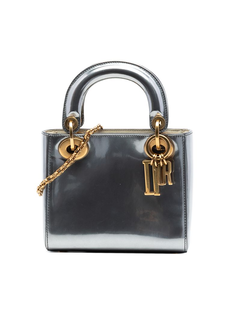 Dior Pre-Loved Dior Mini Metallic Patent Lady Dior