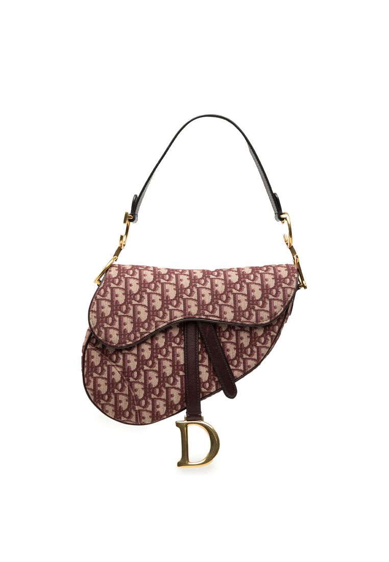 Dior Pre-Loved Dior Oblique Canvas Saddle Bag