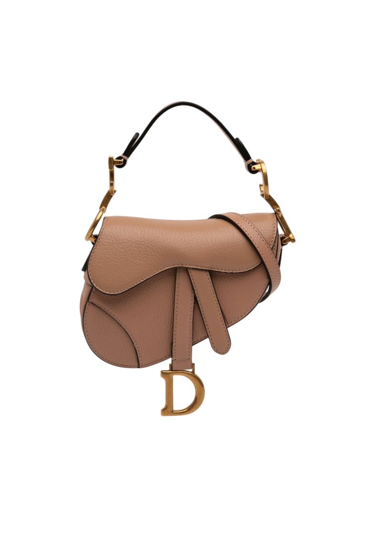Dior Pre-Loved Dior Micro Goatskin Saddle Bag