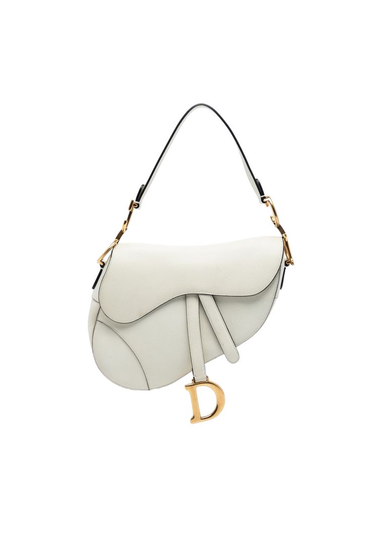 Dior Pre-Loved Dior Grained Calfskin Saddle Bag