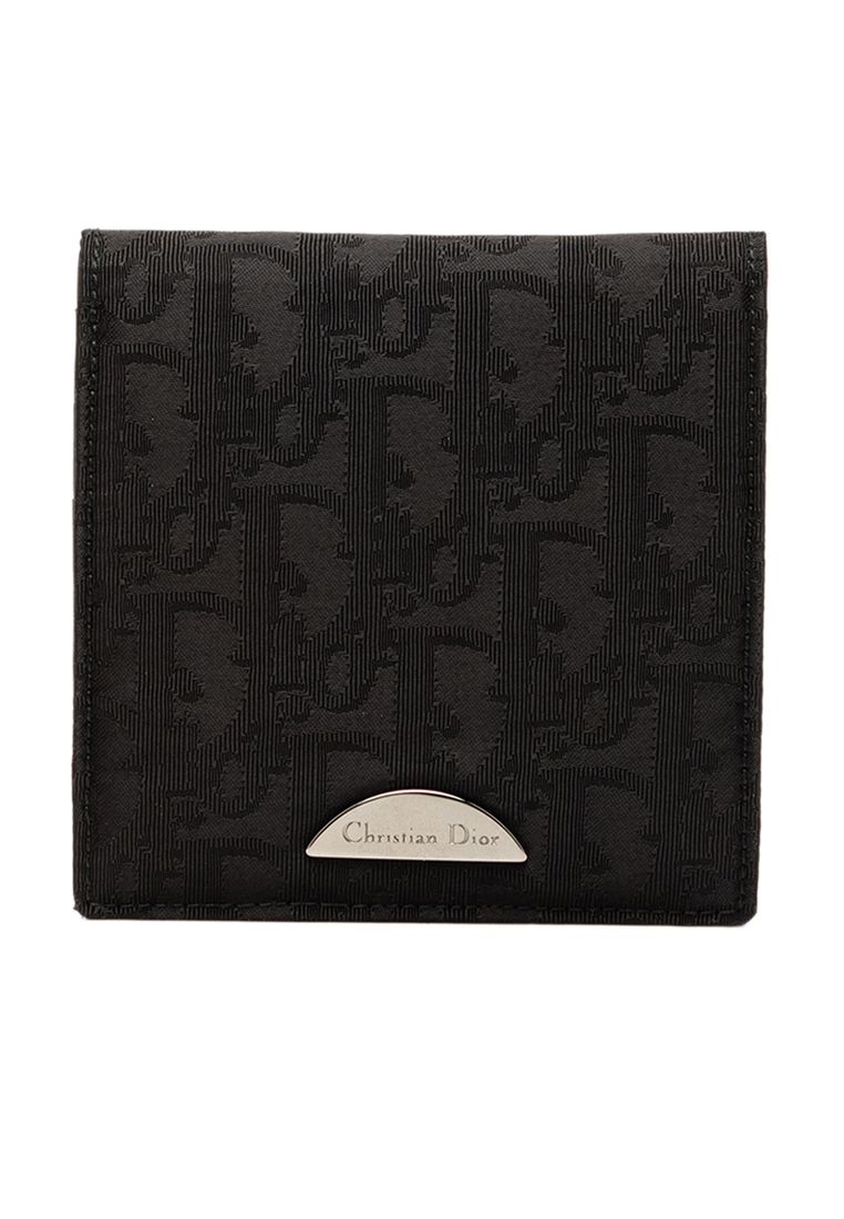 DIOR Pre-Loved Dior Oblique Canvas Bifold Compact Wallet