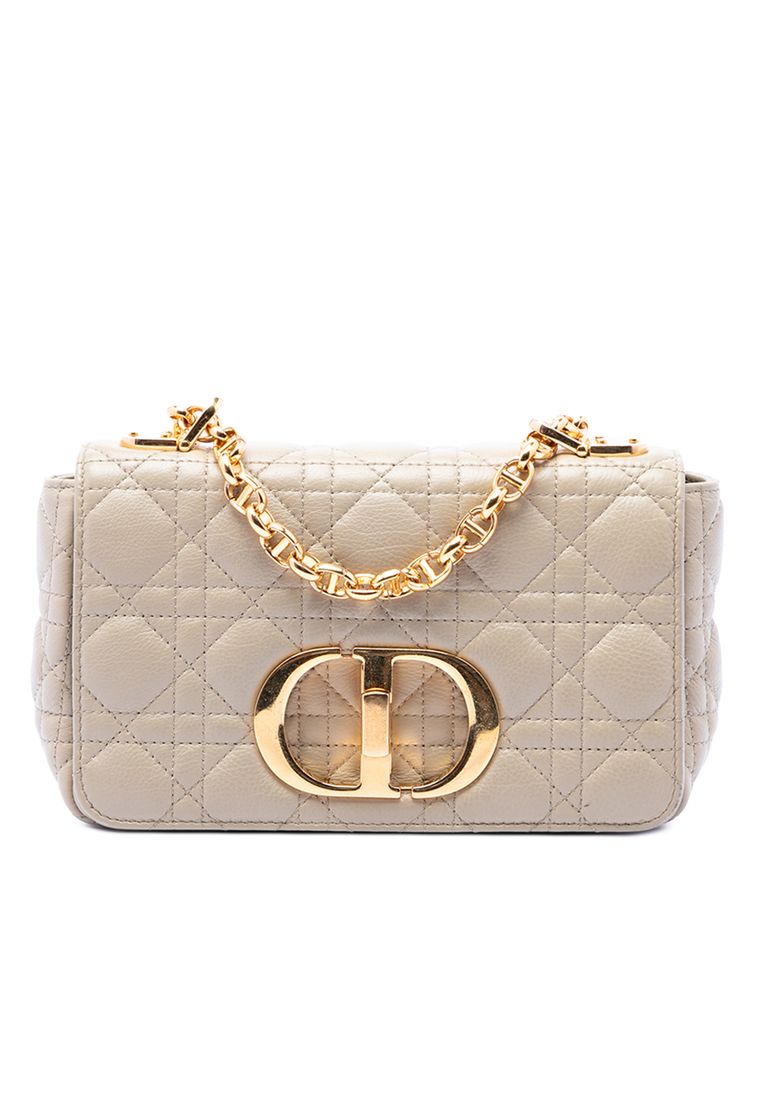 Dior Pre-Loved Dior Small Calfskin Cannage Caro Crossbody