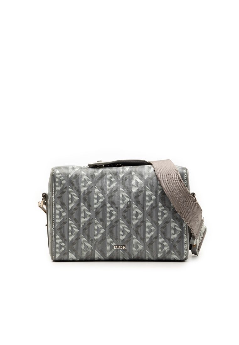 Dior Pre-Loved Dior Cd Diamond Coated Canvas Lingot 22 Bag
