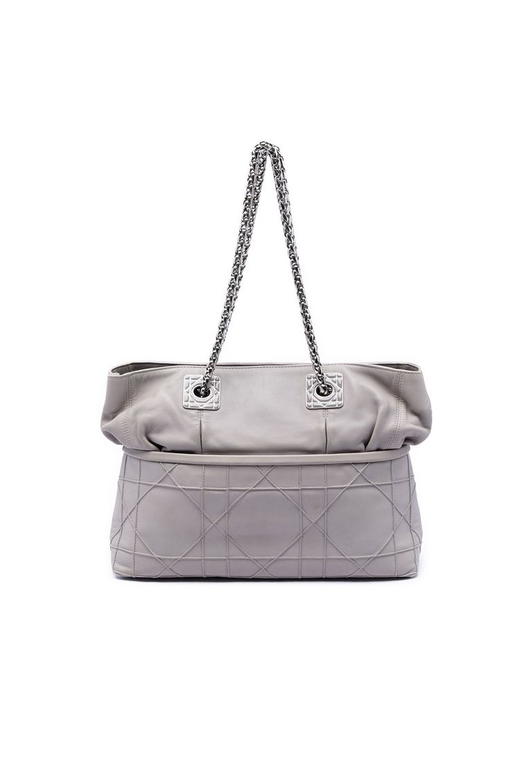 Dior Pre-Loved Dior Lambskin Cannage Granville Chain Tote