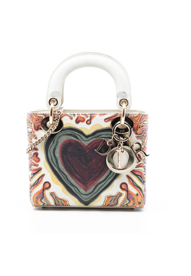 Dior Pre-Loved Dior Limited Edition Mini Calfskin Lady Dioramour Lady Dior
