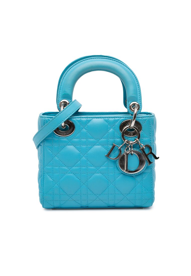 Dior Pre-Loved Dior Mini Lambskin Cannage Lady Dior