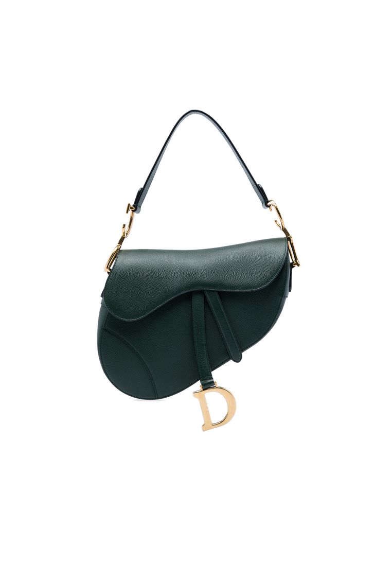Dior Pre-Loved Dior Grained Calfskin Saddle Bag