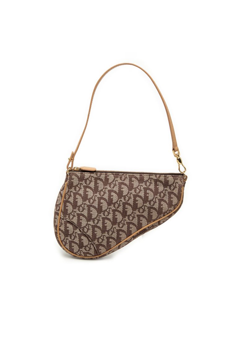 Dior Pre-Loved Dior Mini Diorissimo Canvas Saddle Pochette