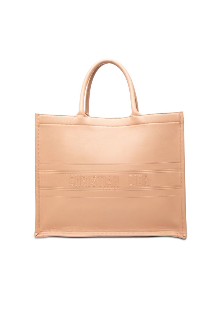 Dior Pre-Loved Dior Large Embossed Calfskin Book Tote