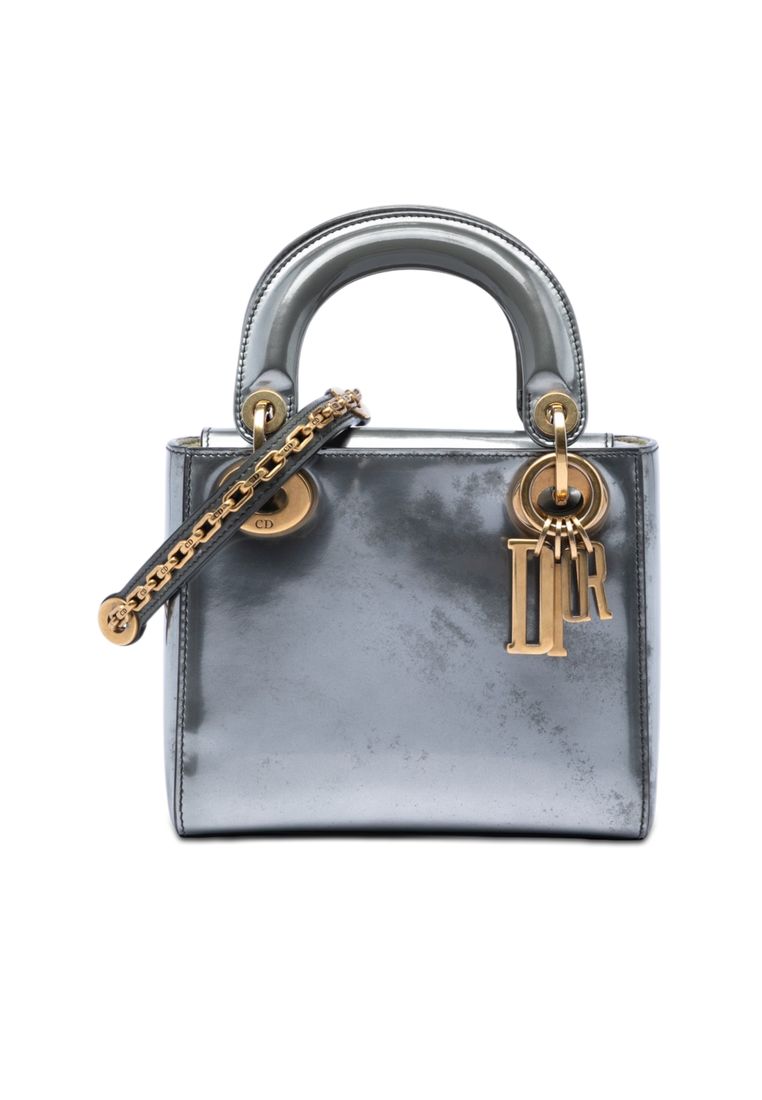 Dior Pre-Loved Dior Mini Metallic Patent Lady Dior