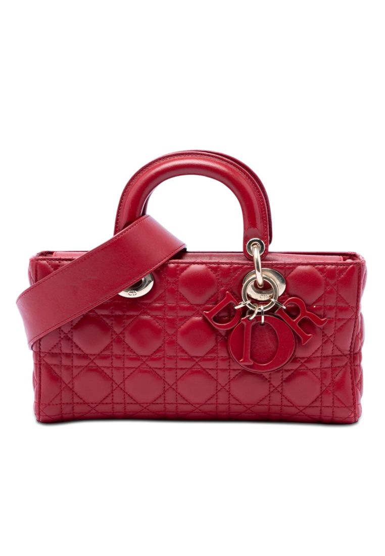 Dior Pre-Loved Dior Medium Lambskin Cannage Lady D Joy