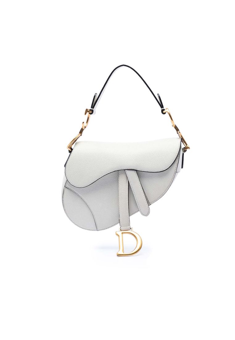 Dior Pre-Loved Dior Mini Grained Calfskin Saddle Bag