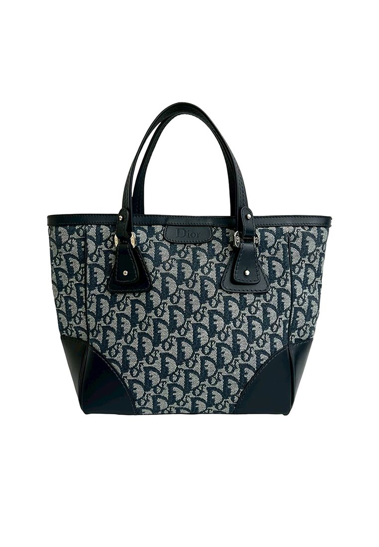 Dior Pre-Loved Dior Diorissimo Trotter Canvas Zip Tote