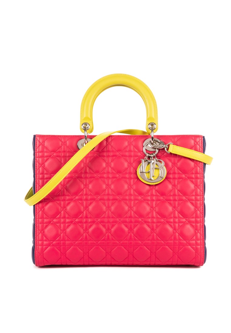 Dior Pre-Loved Lady Dior Tricolor
