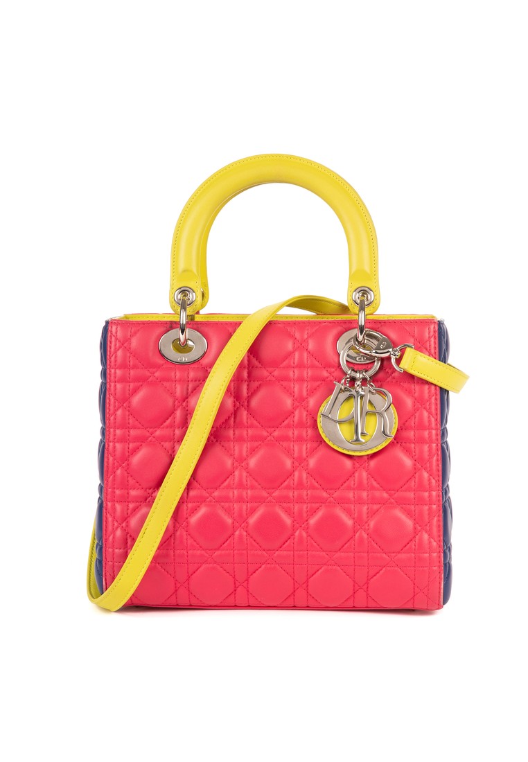 Dior Pre-Loved Lady Dior Tricolor