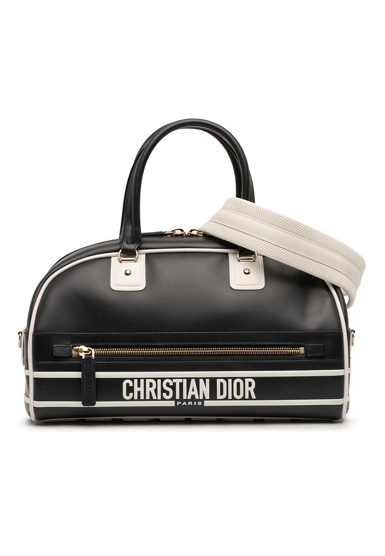 Dior Pre-Loved Dior Medium Leather Dior Vibe Zip Bowling Bag