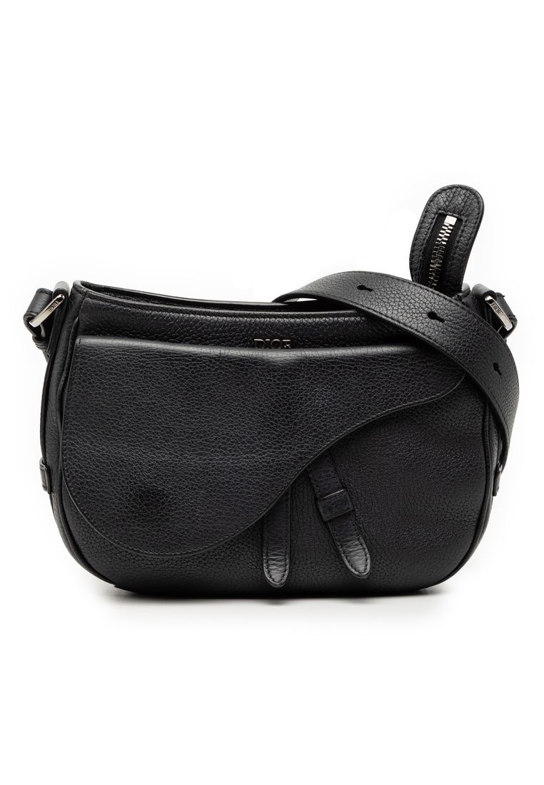 Dior Pre-Loved Dior Grained Calfskin Saddle Soft Bag