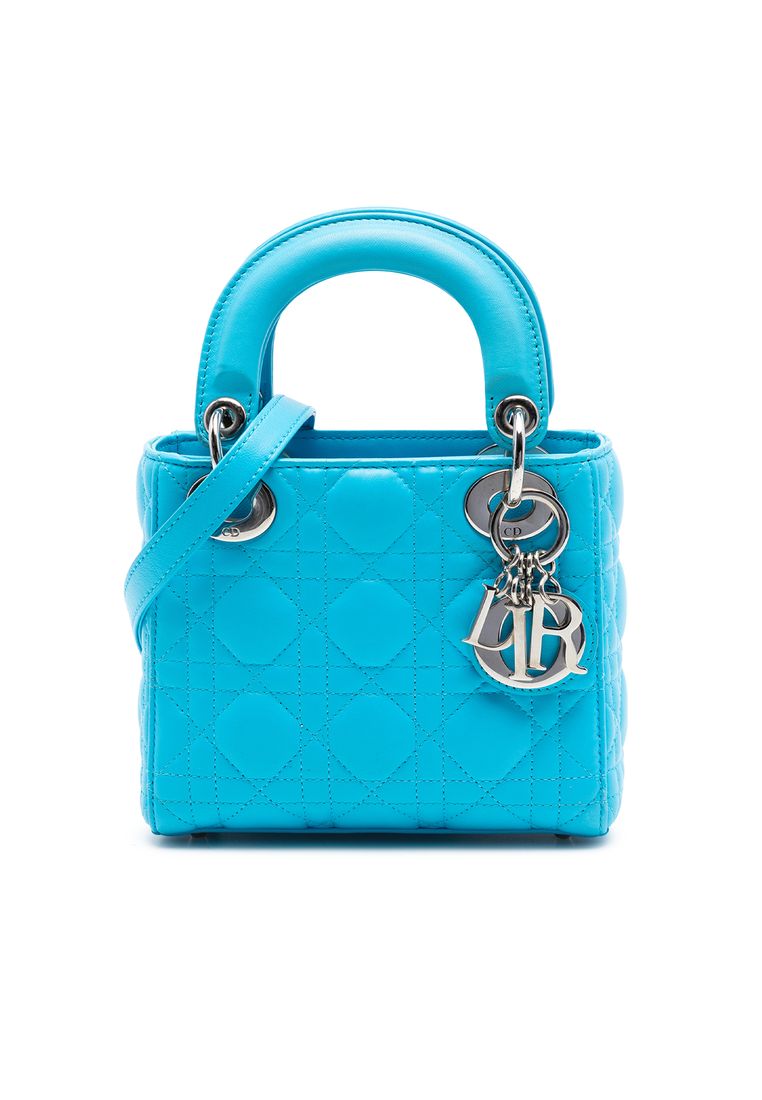 Dior Pre-Loved Dior Mini Lambskin Cannage Lady Dior