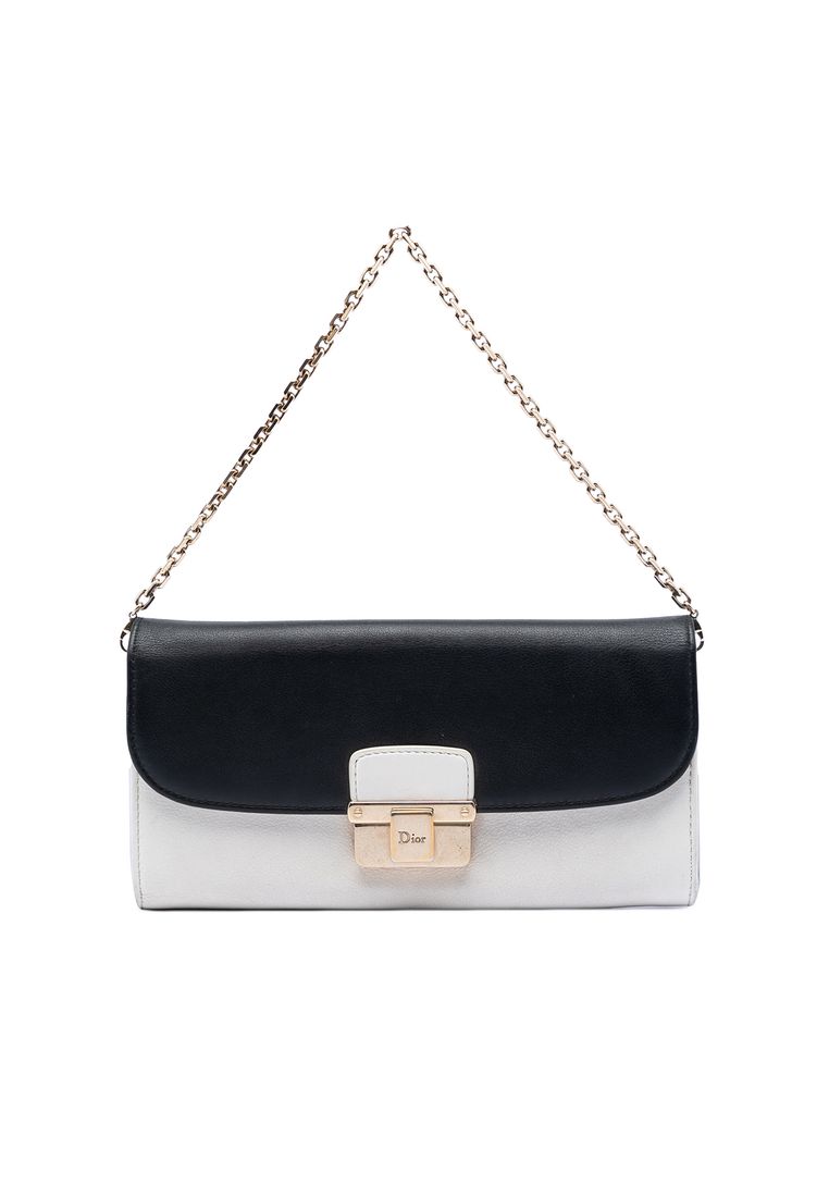 Dior Pre-Loved Dior Bicolor Calfskin Diorling Wallet On Chain
