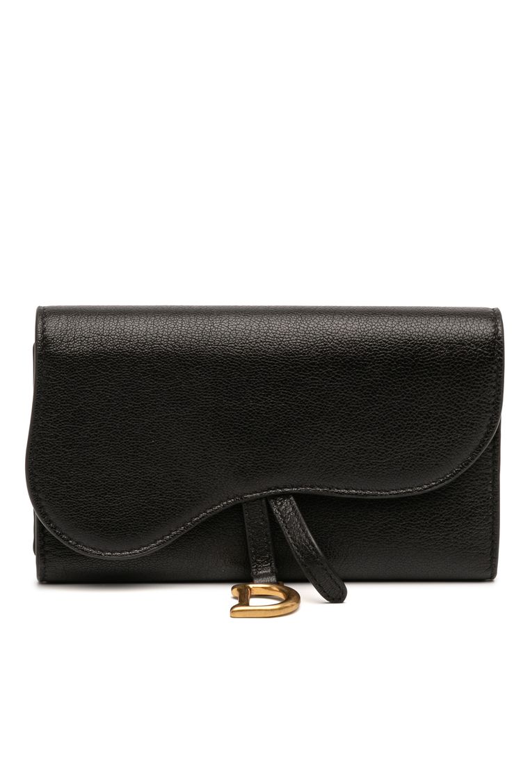 Dior Pre-Loved Dior Goatskin Saddle Long Wallet