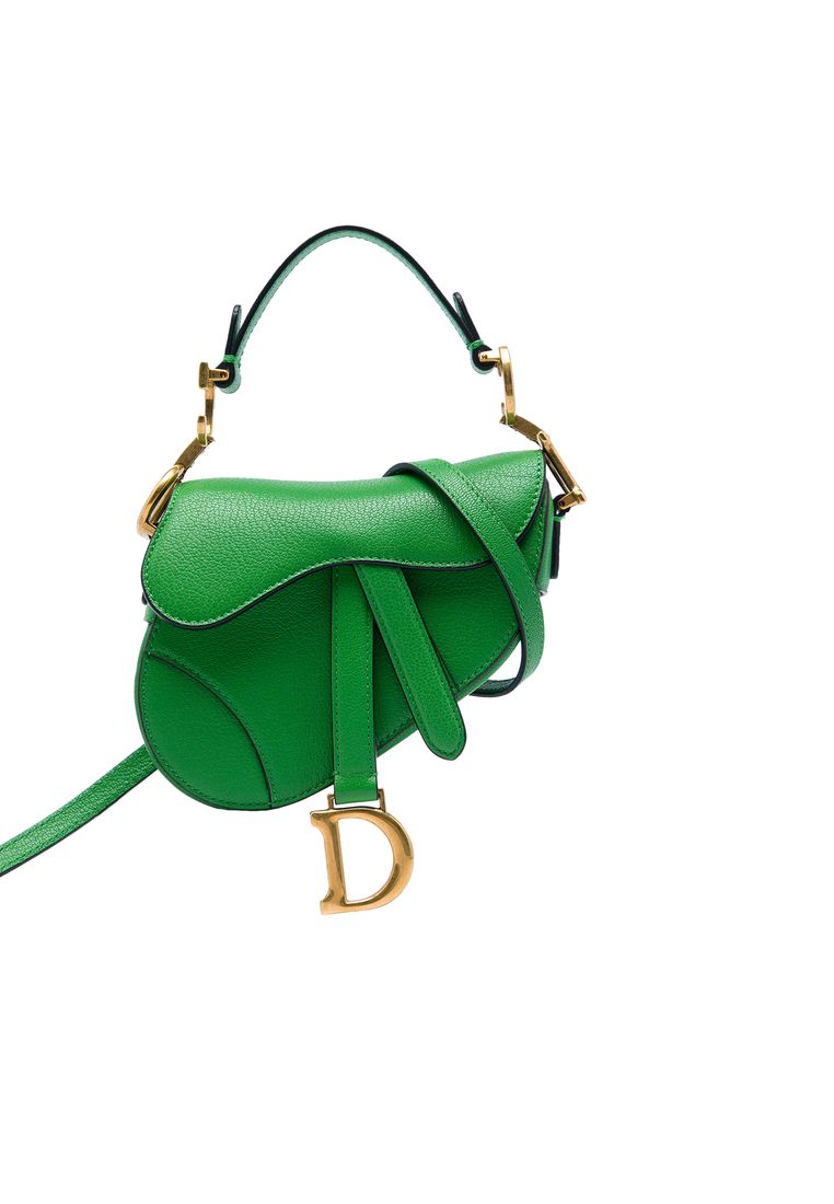 Dior Pre-Loved Dior Micro Goatskin Saddle Bag
