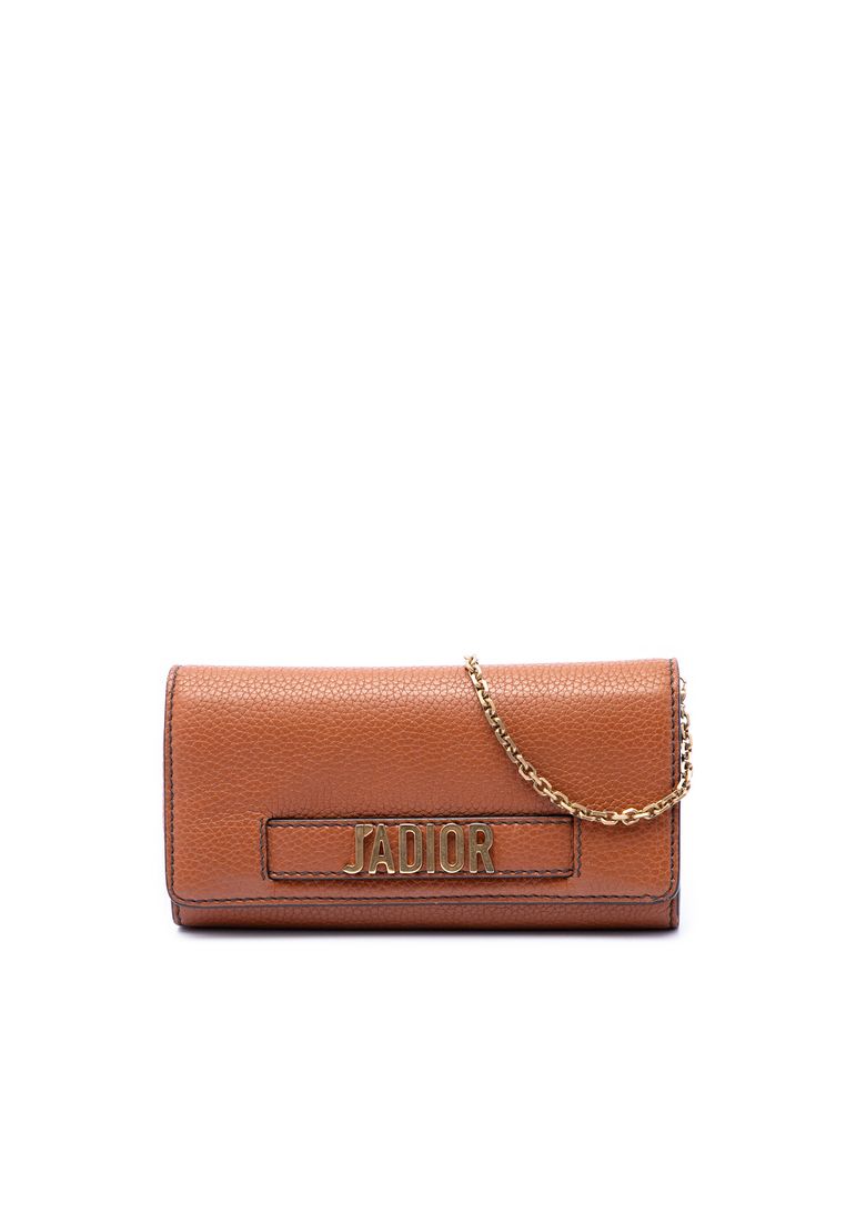 Dior Pre-Loved Dior Calfskin Jadior Wallet On Chain