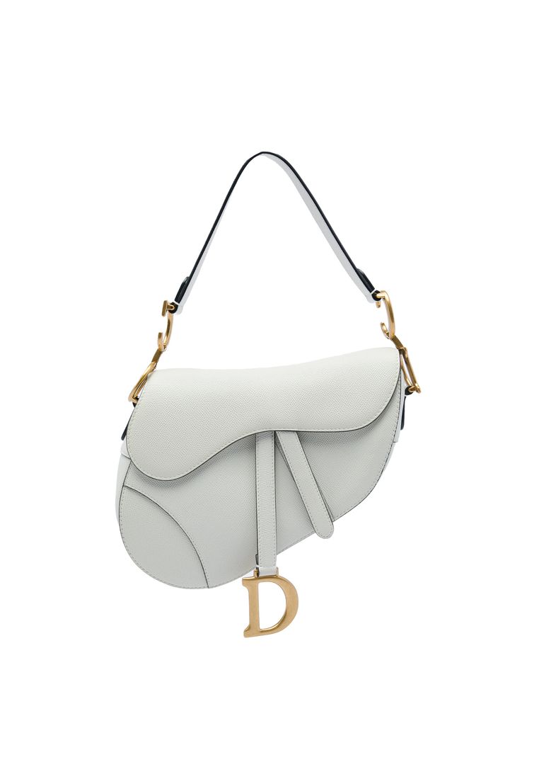 Dior Pre-Loved Dior Grained Calfskin Saddle Bag
