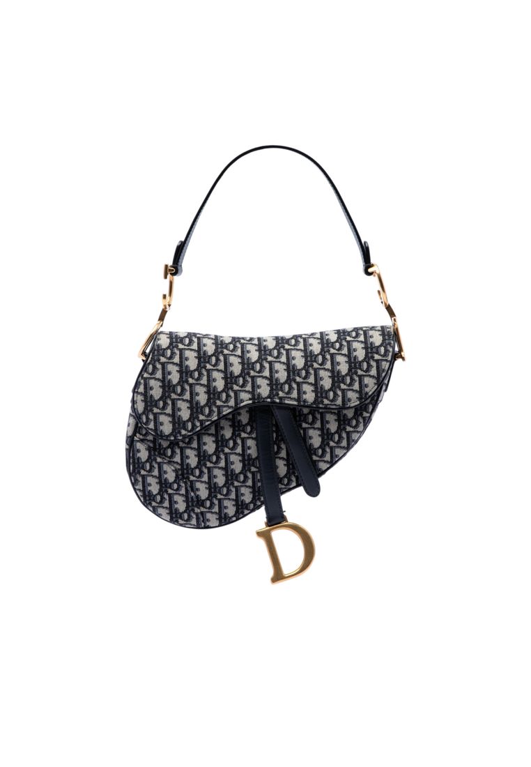 Dior Pre-Loved Dior Oblique Canvas Saddle Bag
