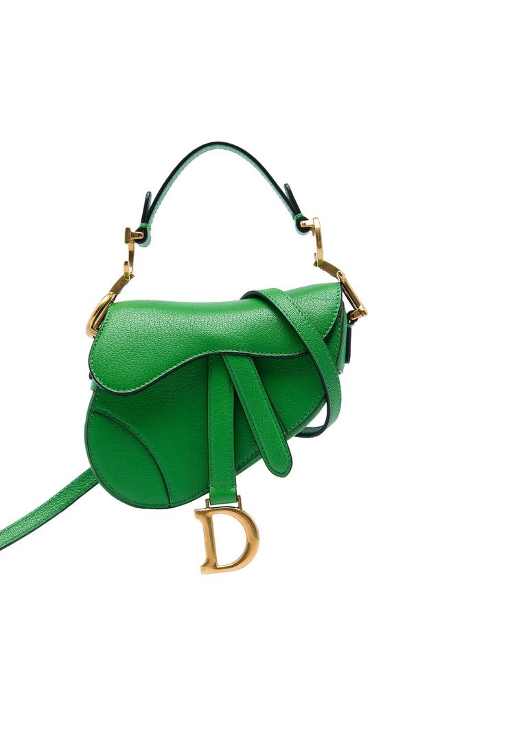 Dior Pre-Loved Dior Micro Goatskin Saddle Bag