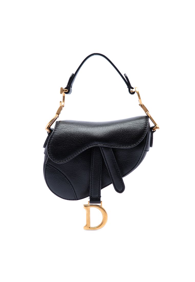 Dior Pre-Loved Dior Micro Goatskin Saddle Bag