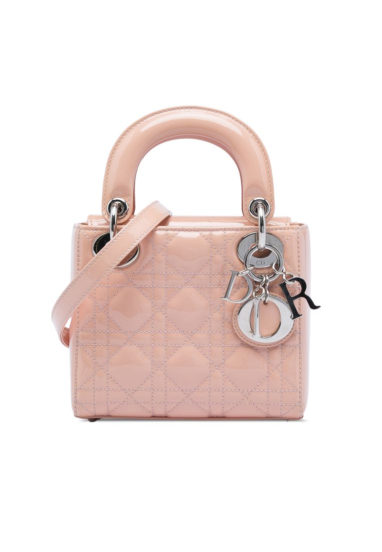 Dior Pre-Loved Dior Mini Patent Cannage Lady Dior