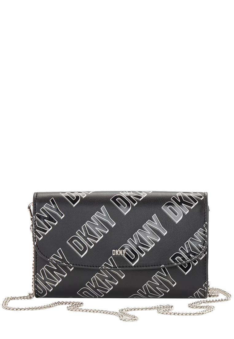 DKNY Phoenix Wallet on a Chain in Black White R235IV04