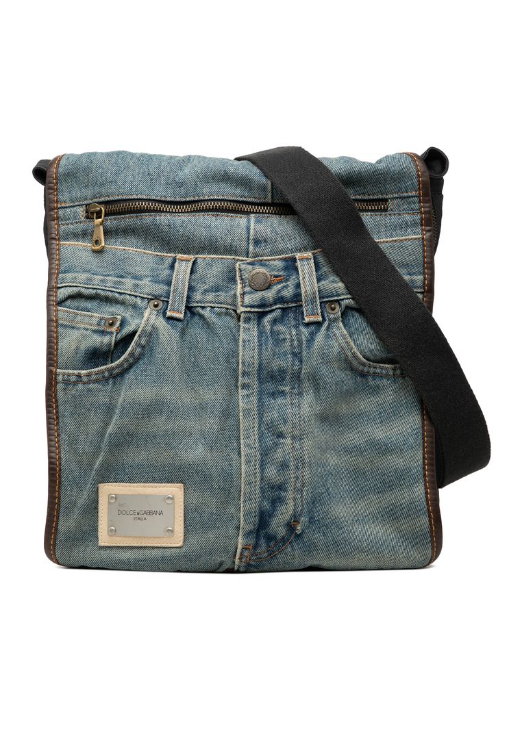 Dolce & Gabbana Pre-Loved Dolce & Gabbana Denim Jeans Messenger Bag