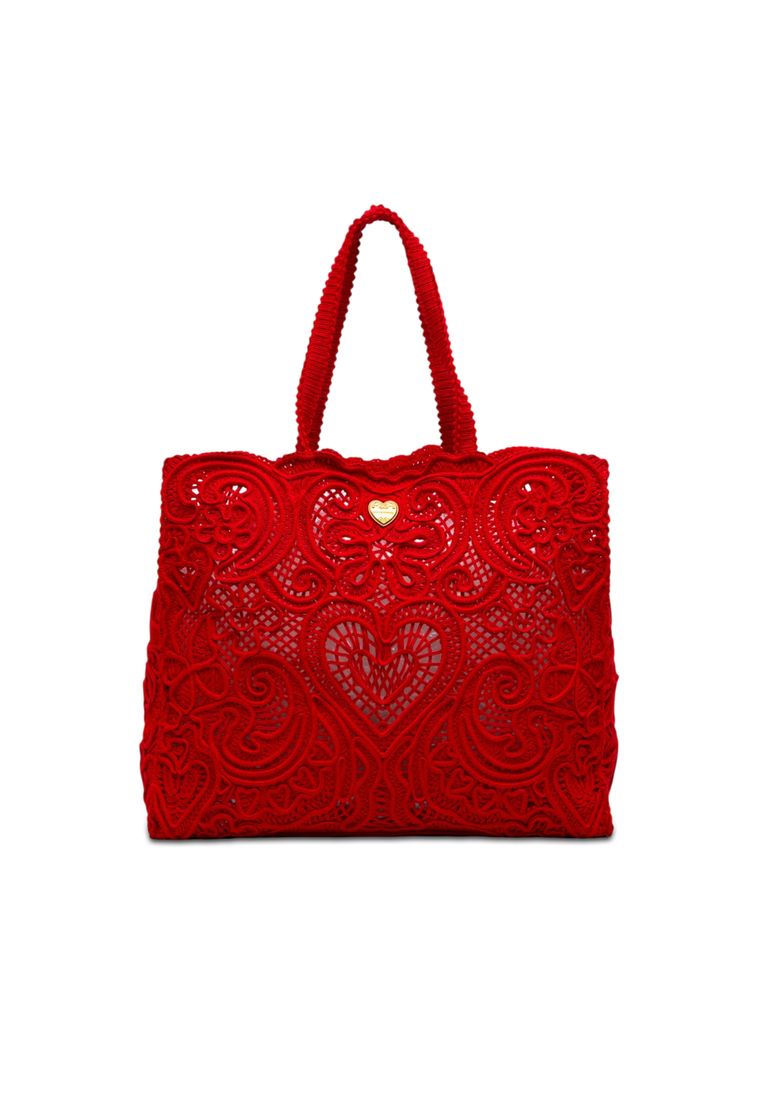 Dolce & Gabbana Pre-Loved Dolce & Gabbana Large Cordonetto Lace Beatrice Shopper Tote