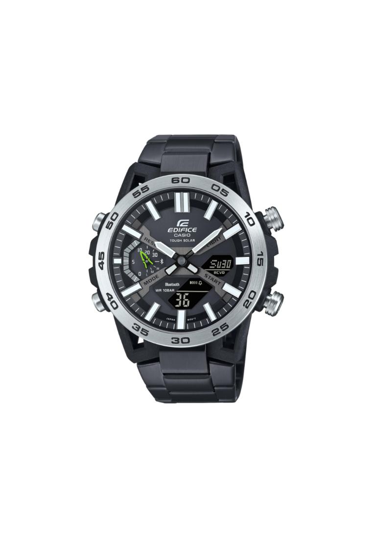 EDIFICE Sospensione ECB-2000DD-1A Men’s Bluetooth Analog-Digital Watch with Black Stainless Steel Ba