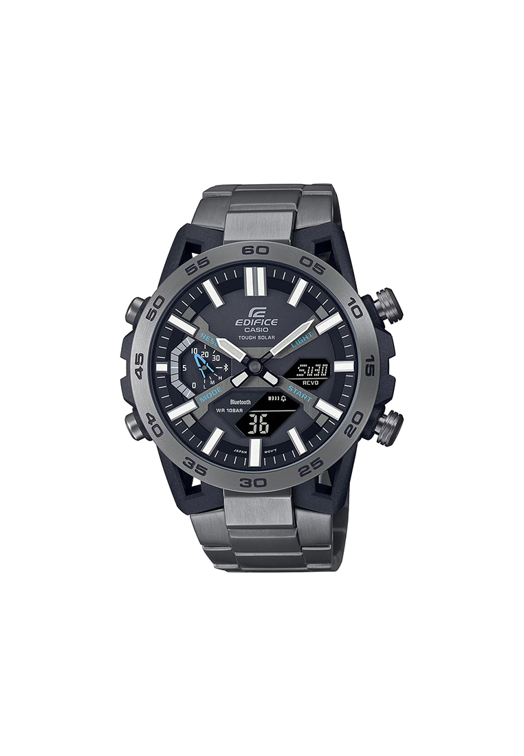 Edifice Sospensione ECB-2000DC-1A Men's Solar Power Bluetooth® Watch with Black Stainless Steel Band