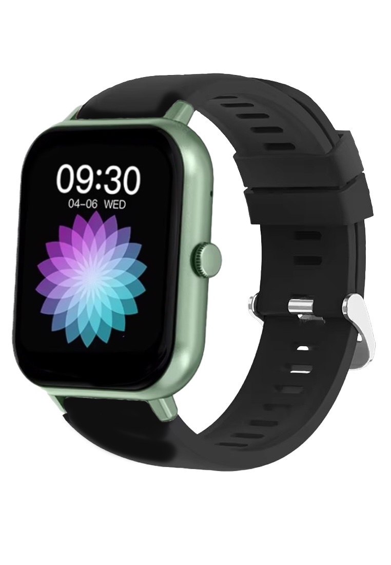 EGLANTINE Unisex Rectangular Smart Watch - Green