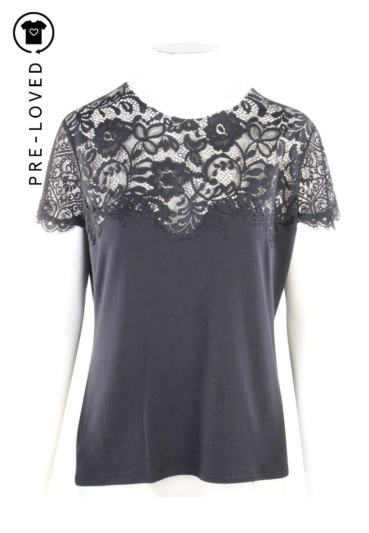 elie tahari lace top