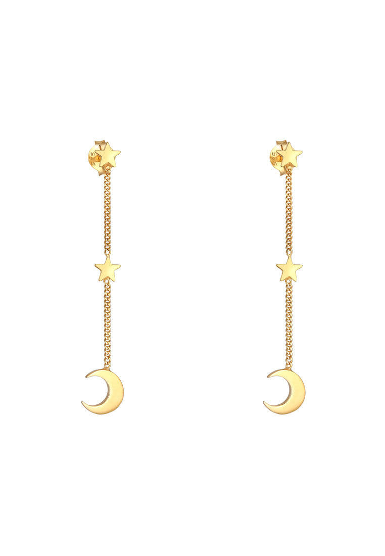 ELLI GERMANY Astro Star Crescent Trend Earrings