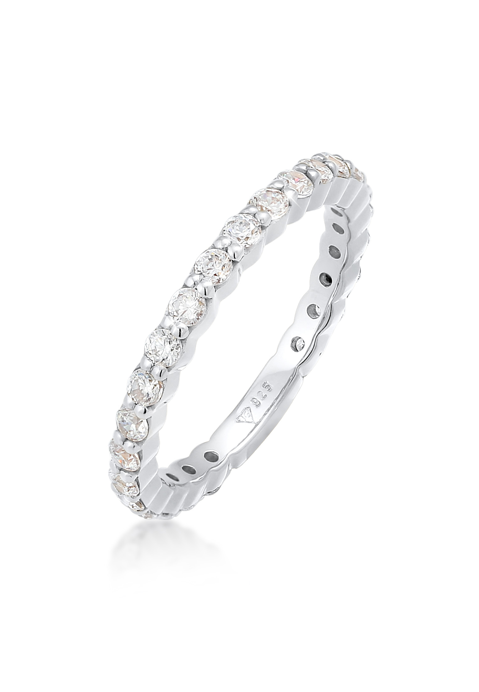 ELLI GERMANY Ring Band Memoire Sparkling Cubic Zirconia Crystals