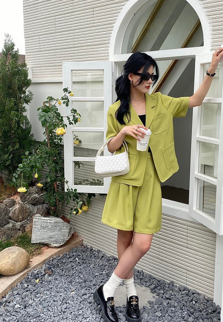 EMO EMO - Dog Tooth side trunk Bag- White