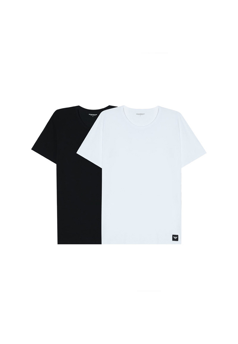 Emporio Armani Men's Short Sleeved T-Shirt Two Piece Set in White and Black EM000391 AF14987