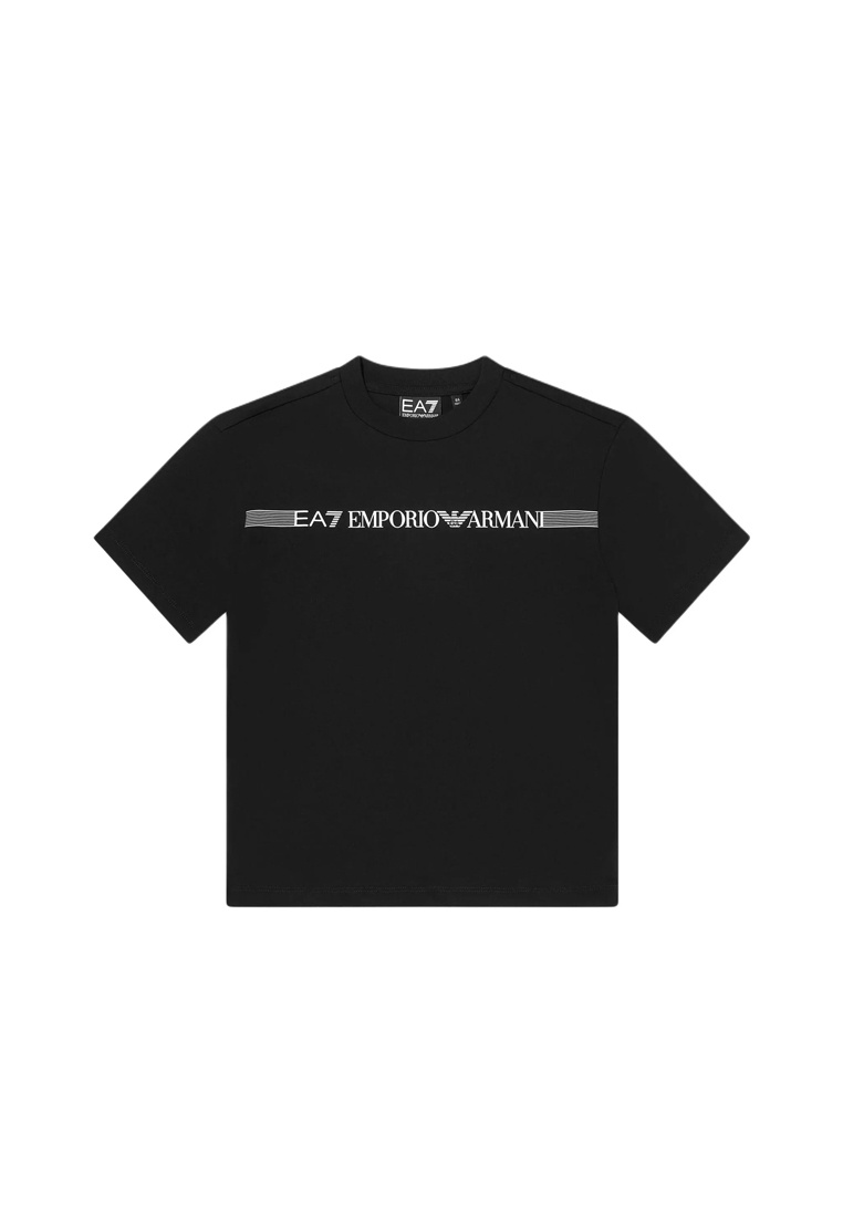 Emporio Armani Boys' Short sleeved T-shirt in Black 7B000262 AF12874
