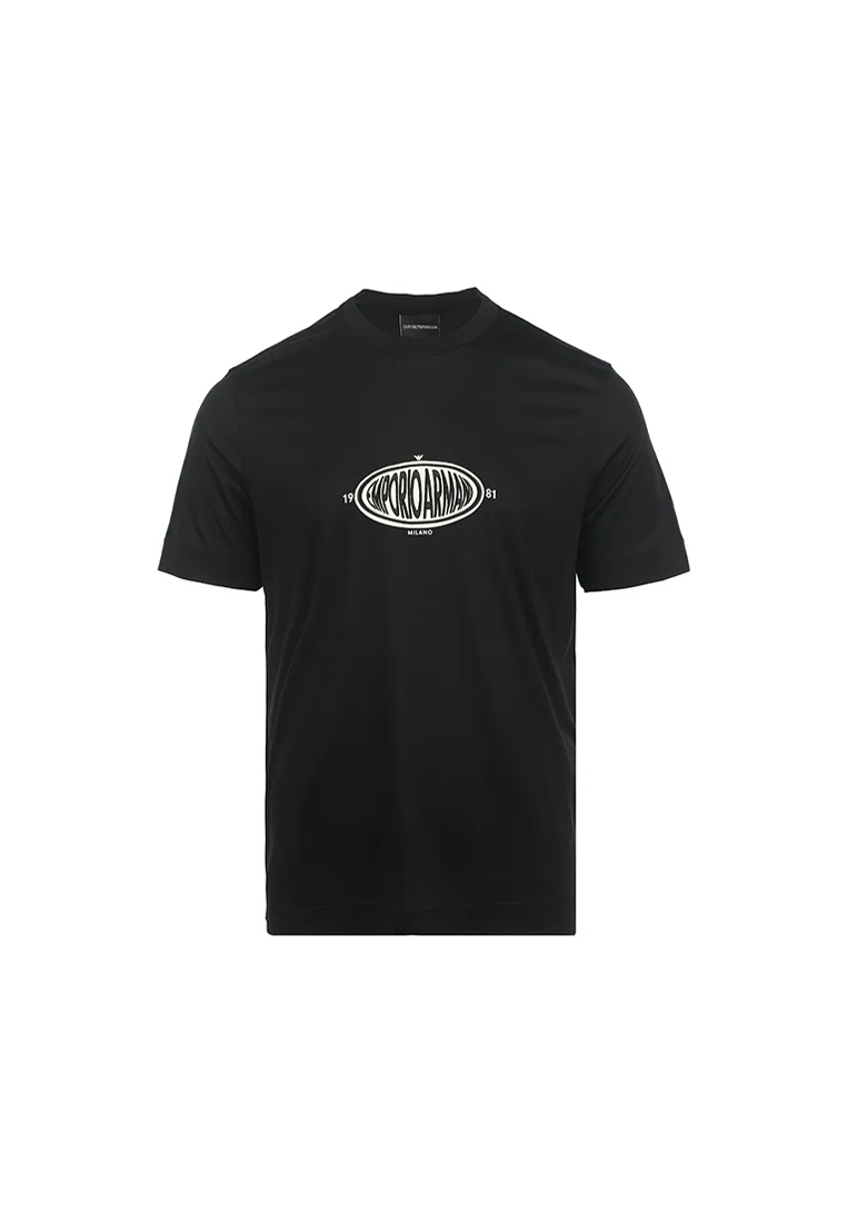 Emporio Armani Men's Short Sleeved T-shirt in Black EM004916 AF13747