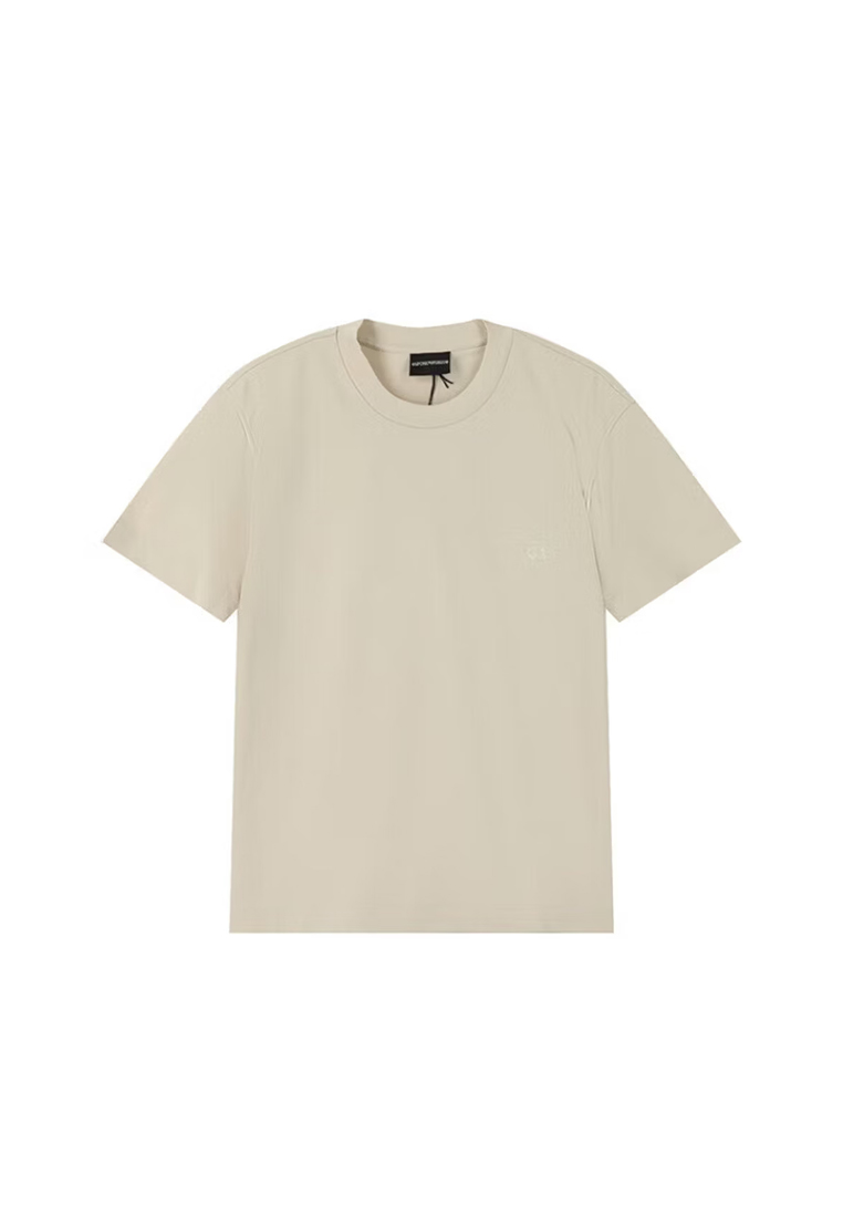 Emporio Armani Men's Short Sleeved T-shirt in Beige EM004911 AF13715