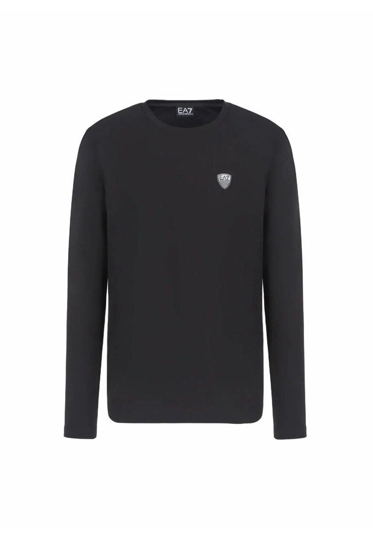 Emporio Armani Men's Long Sleeve T-Shirt in Black 8NPT17 PJRGZ