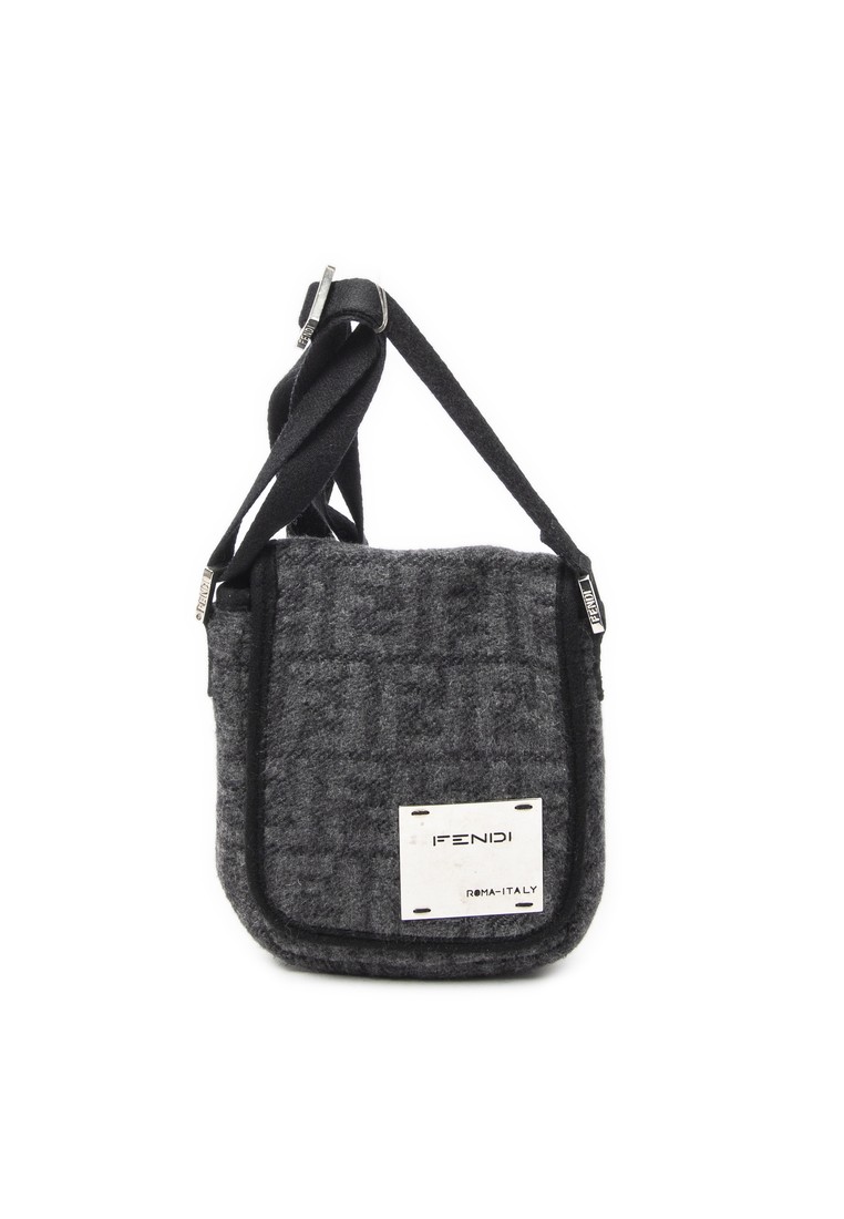 Fendi Pre-Loved Mini FF Flap Crossbody