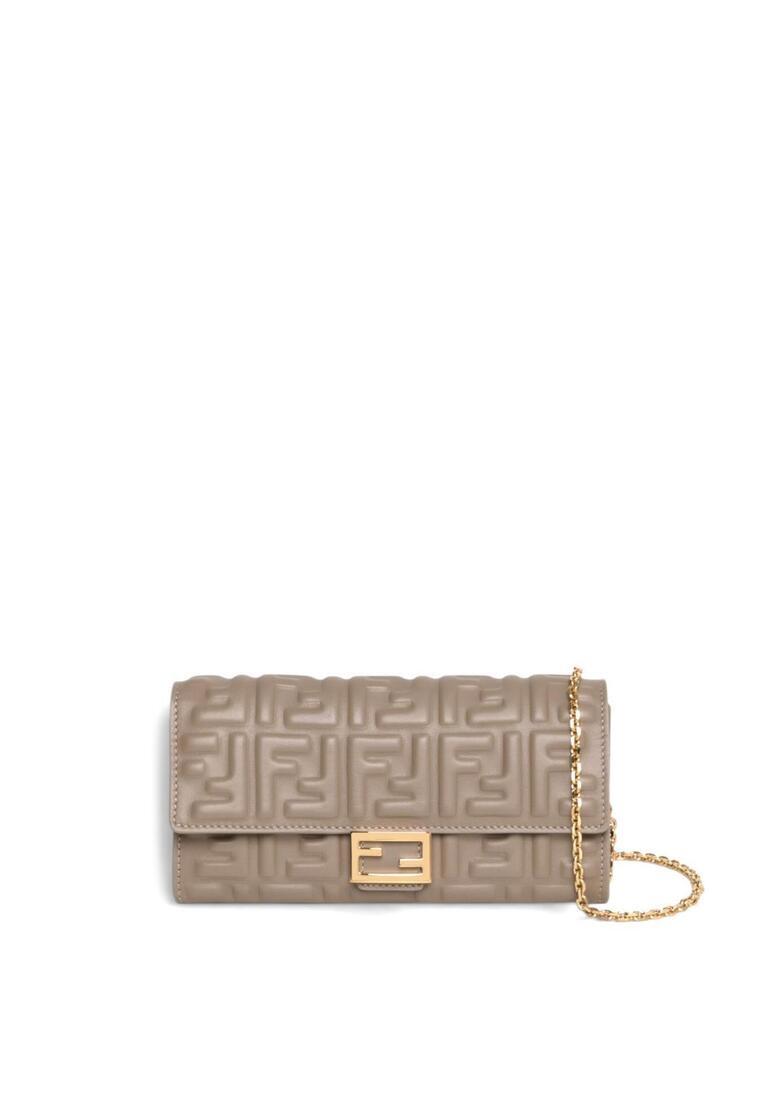 Fendi Lambskin Leather Chain Wallet