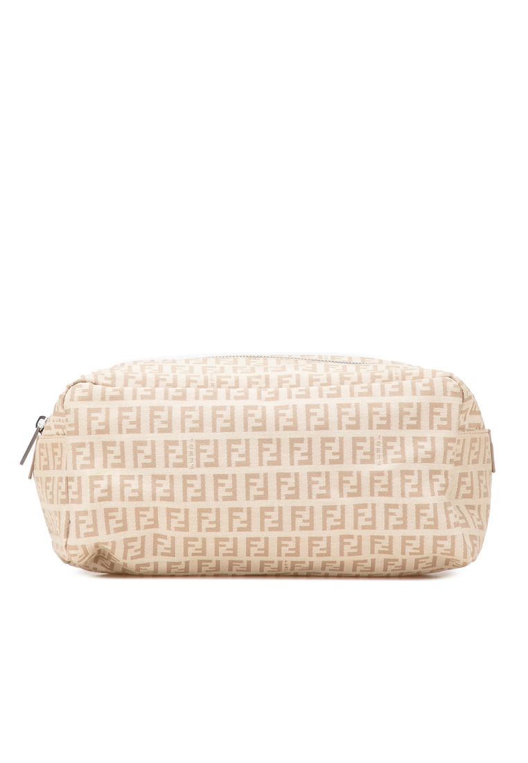 Fendi Pre-Loved Fendi Zucchino Canvas Pouch