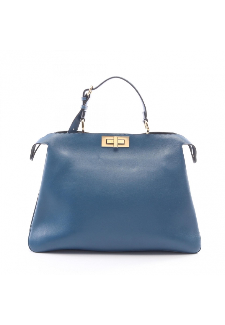 Fendi Pre-Loved Fendi Peekaboo soft Large Handbag leather blue